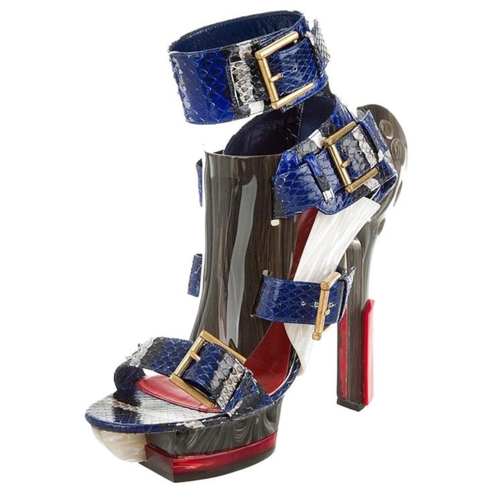 2014 Spring Alexander McQueen Warrior platform heel